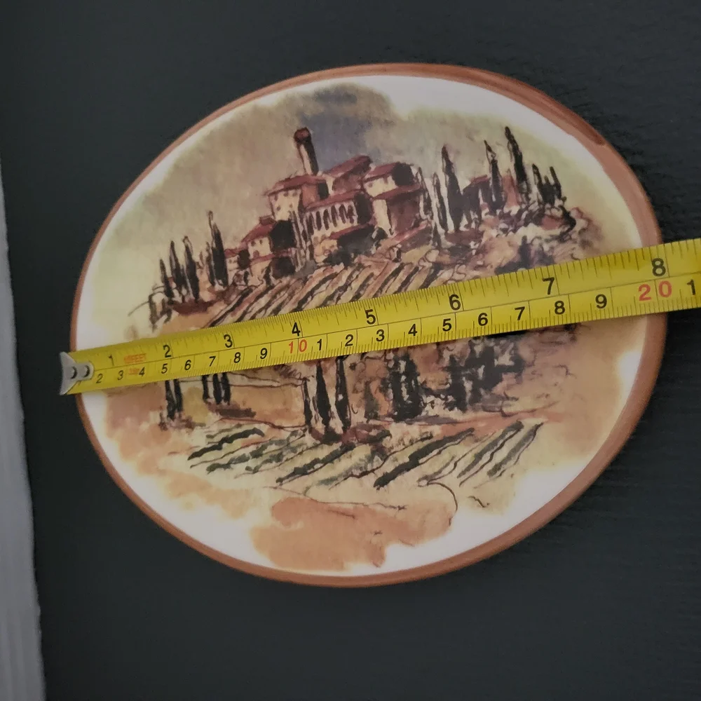 Williams Sonoma Tuscan Landscape Appetizer Plate Set Of 4.